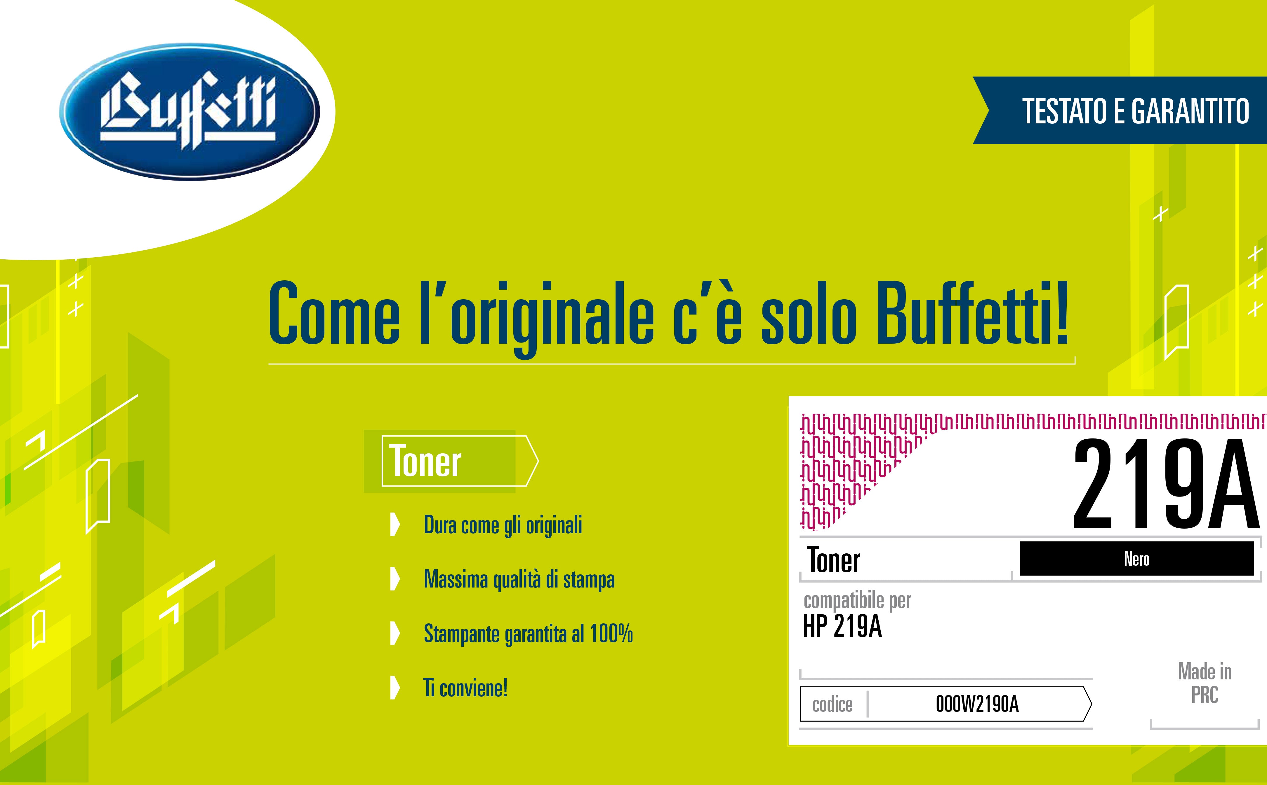 Toner HP - Compatibile 219A W2190A - Nero - 1.300 pag