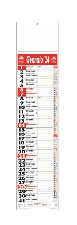 Calendario olandese - f.to 18x68