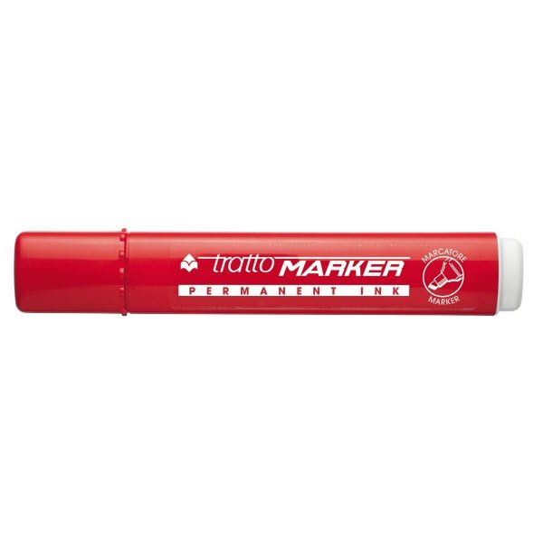 Marcatore permanente Tratto Marker - rosso - Punta a scalpello - Tratto 1-5 mm