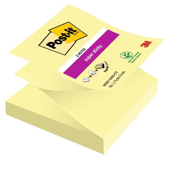 Ricariche di foglietti Post-it® Z-Notes Super Sticky