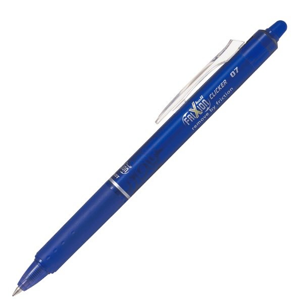 Penna a sfera cancellabile a scatto Frixion Ball Clicker - blu - Tratto fine