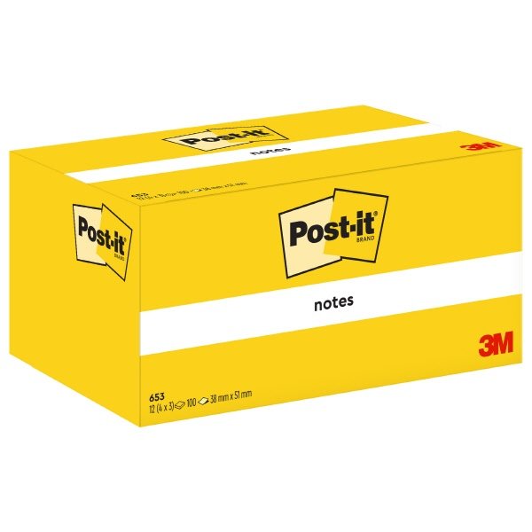 Foglietti Post-it Note - 38x51 mm - Giallo Canary