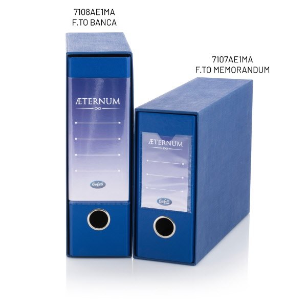 Raccoglitore Aeternum- Formato Memorandum - Dorso 8 cm - blu