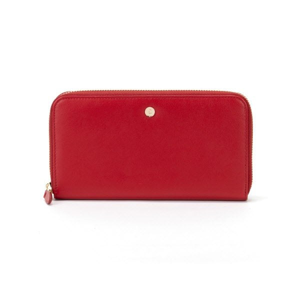 Portafoglio con zip Martha - rosso scarlatto