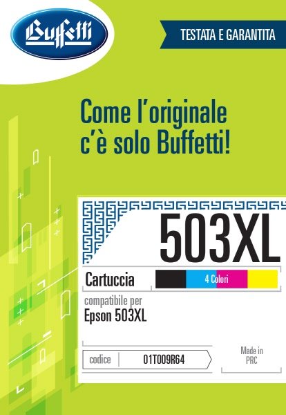 Epson Cartuccia ink jet - Compatibile 503XL C13T09R64010- Quattro colori - 1.960 pag