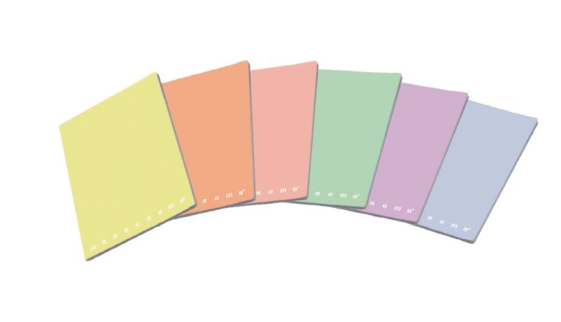 Max iquaderni Monocromo Pastel  - Rigatura C - 80 g - copertine assortite