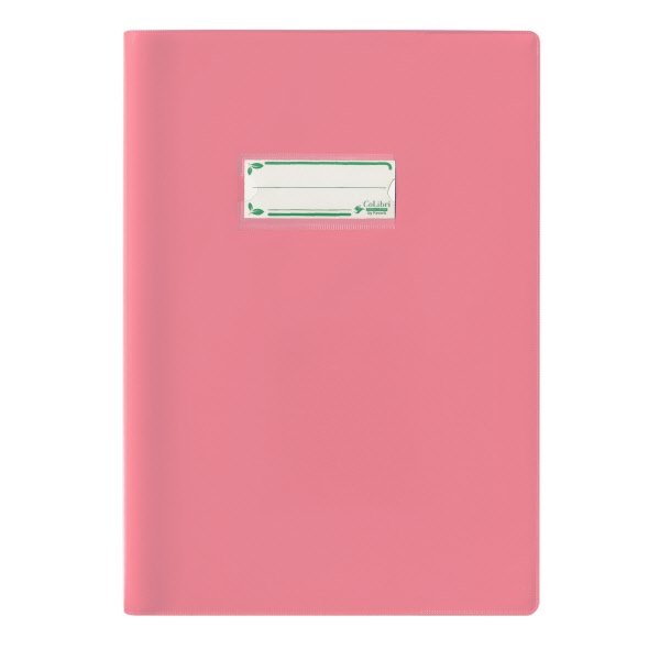 Copertina per quaderni - polietilene bio based laccato - 30x21 cm - alto spessore - rosa