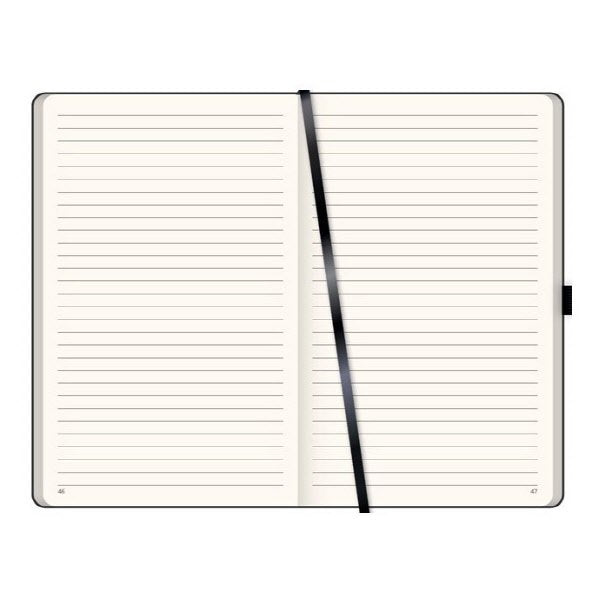 Notes a righe  - f.to 13x21 - carta avorio - nero