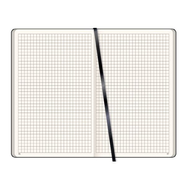 Notes a quadretti  - f.to 9x14 - carta avorio - nero