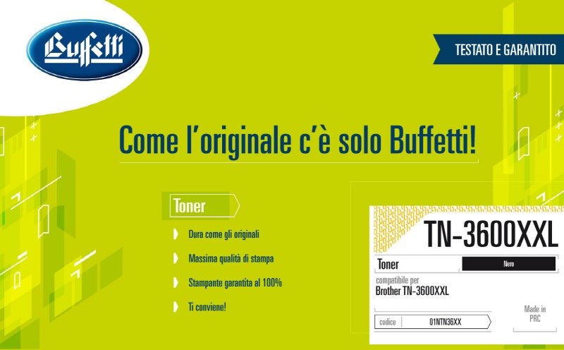 Brother Toner - Compatibile TN-3600XXL - Nero - 11.000 pag