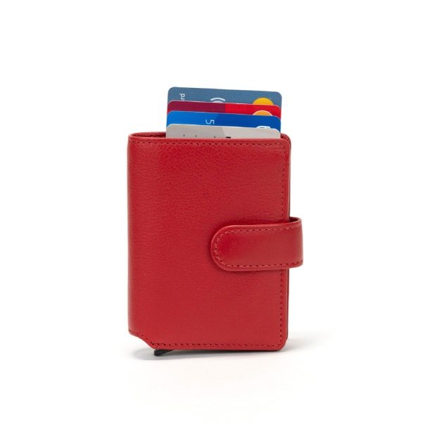 Porta carte Axel - rosso scarlatto