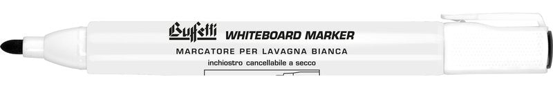 Set 4 Marcatori per lavagne bianche - blu, nero, rosso, verde - Punta tonda - Tratto 1-3 mm