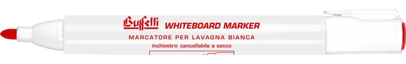 Marcatore per lavagne bianche - rosso - Punta tonda - Tratto 1-3 mm