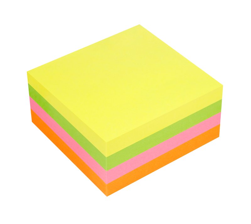 Cubi di foglietti adesivi riposizionabili colorati