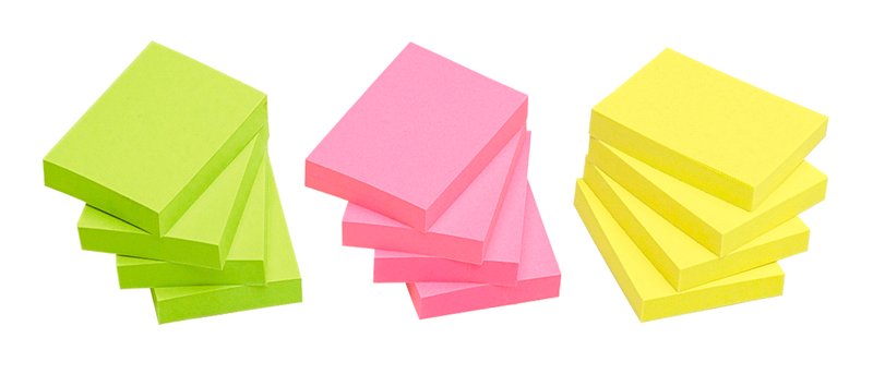 Foglietti adesivi riposizionabili Tak-To - 40x50 mm - Neon