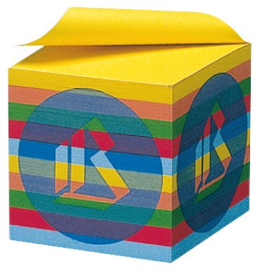 Cubi con foglietti per appunti