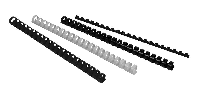 Dorsi plastici a 21 anelli - nero - Dorso 38 mm