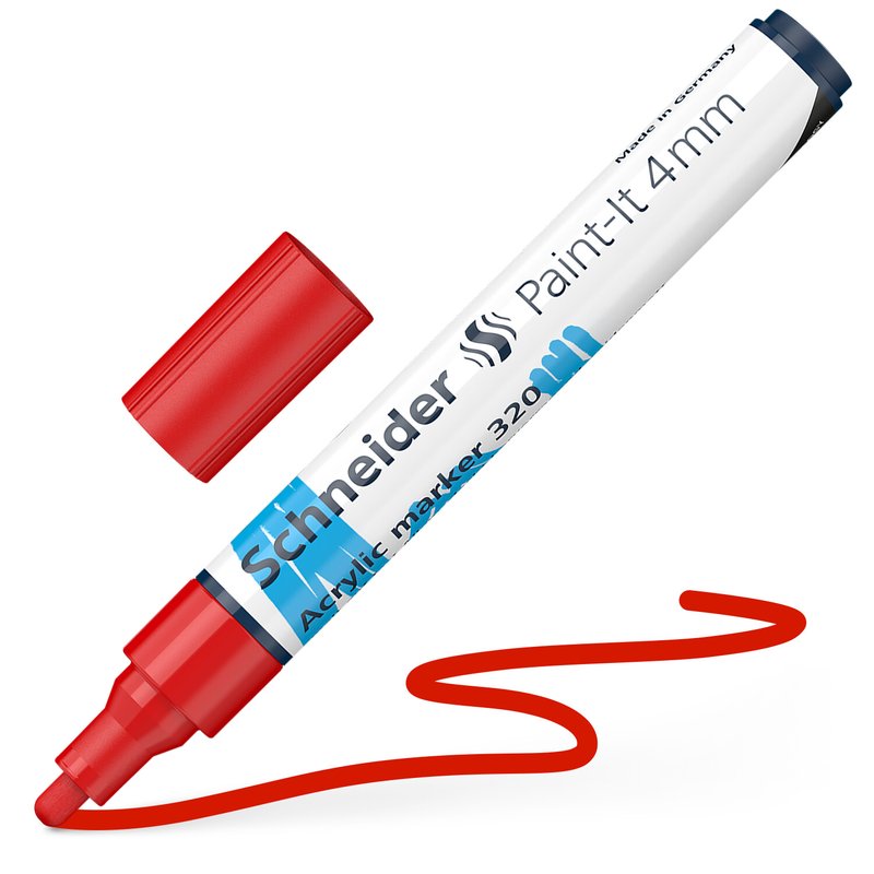 Marcatore acrilico Paint it 4mm - rosso