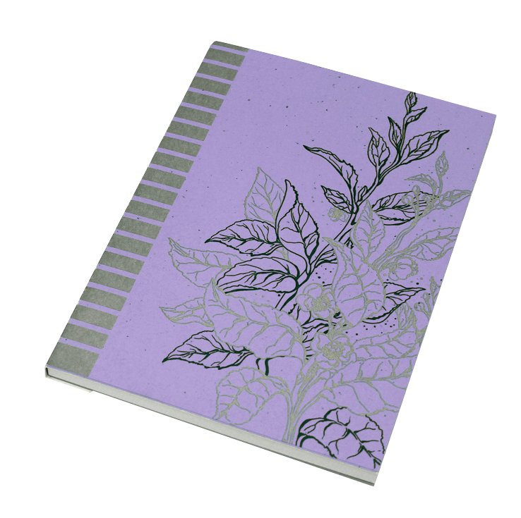 Blocco collato I Love Green - Rigatura 1R - Righe - carta riciclata 100% - 80g - A4 - copertine assortite