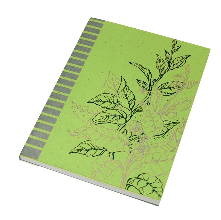Blocco collato I Love Green - Rigatura 1R - Righe - carta riciclata 100% - 80g - A4 - copertine assortite
