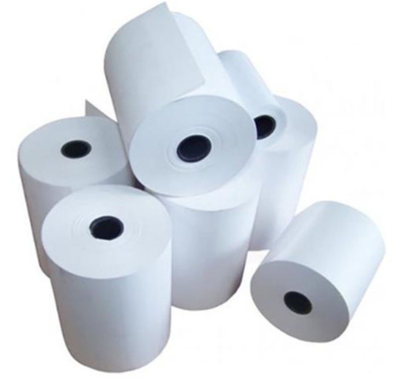 Rotoli cassa in carta termica omologata 62 mm x 30 m x 12 mm - 55 g - SENZA BISFENOLI