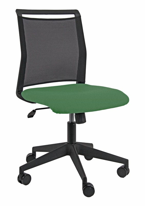 Sedia operativa Tecla - senza braccioli - verde