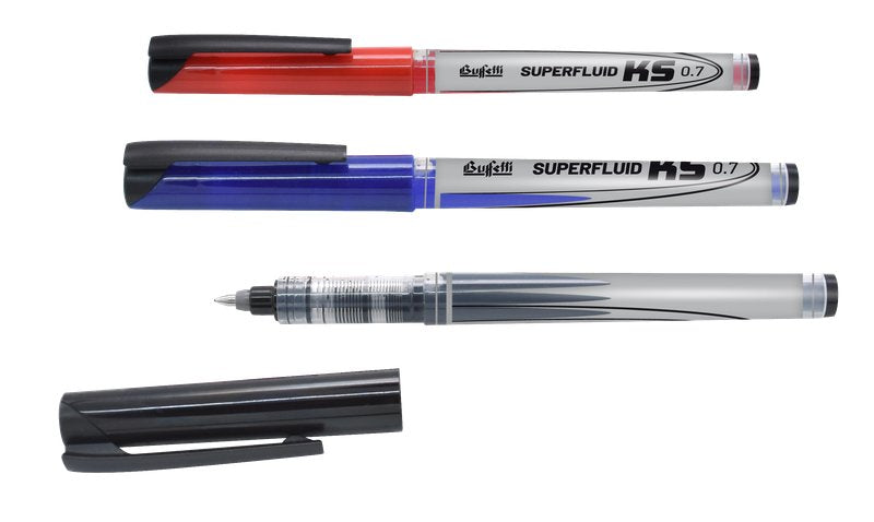 Roller superfluid KS 0.7 con cappuccio - punta fine - colore rosso