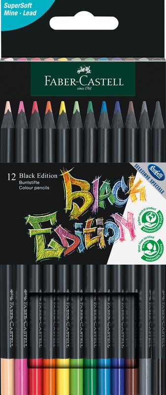 Astuccio 12 Matite Black Edition
