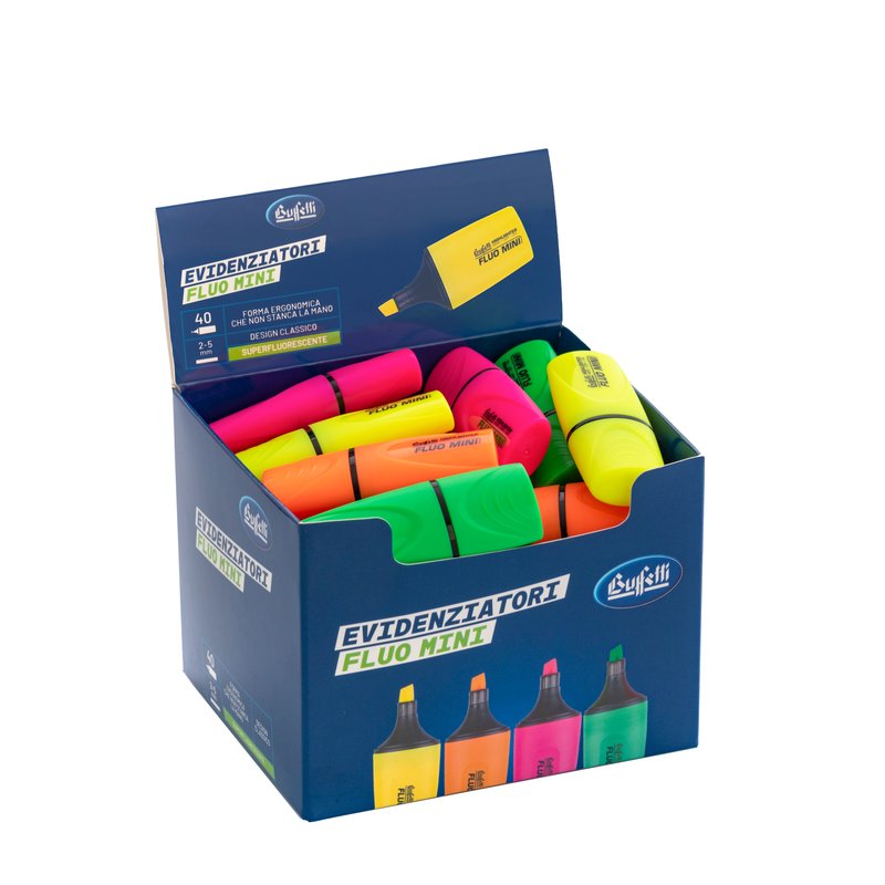Evidenziatori Fluo Mini - colori assortiti