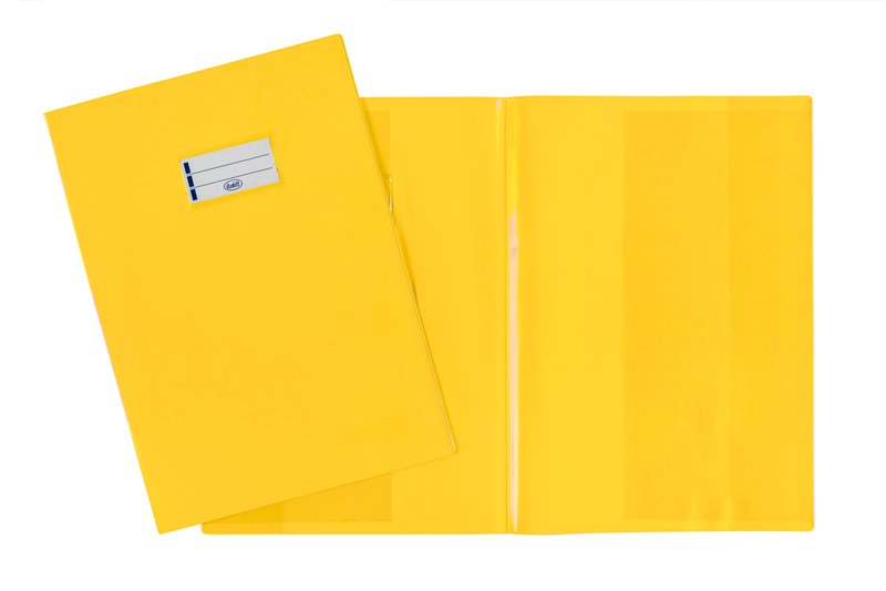 Copertina per quaderni - PVC laccato - 30x21 cm - Spessore extra - giallo
