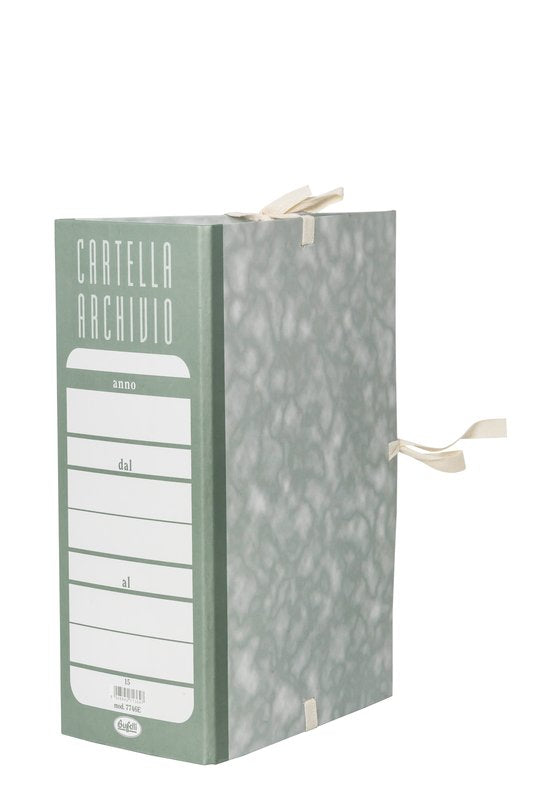 Faldone con lacci - Dorso 15 cm - 34,5x25 cm - grigio