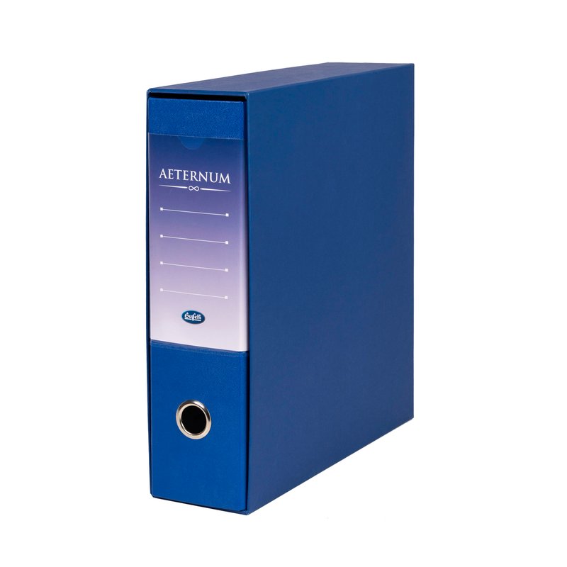 Raccoglitore Aeternum- Formato Protocollo - Dorso 8 cm - blu