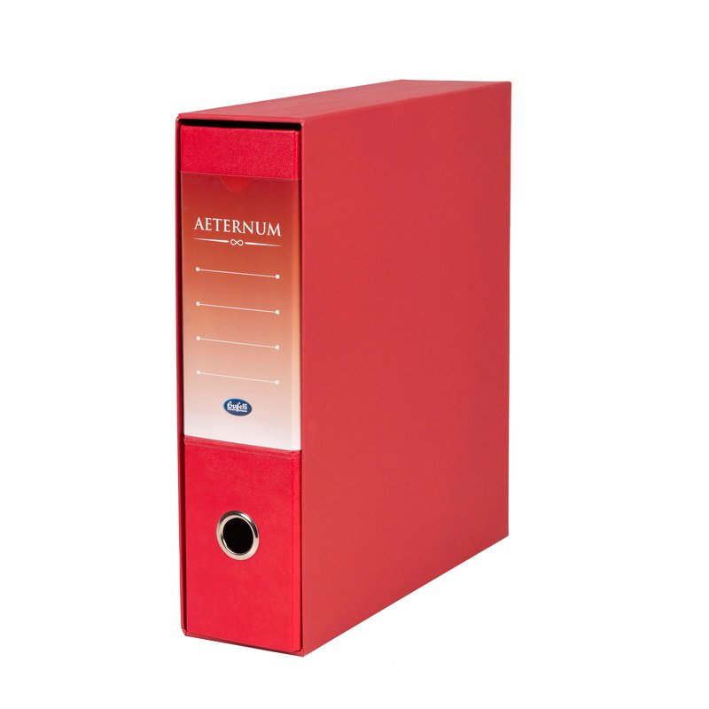 Raccoglitore Aeternum- Formato Commerciale - Dorso 8 cm - rosso