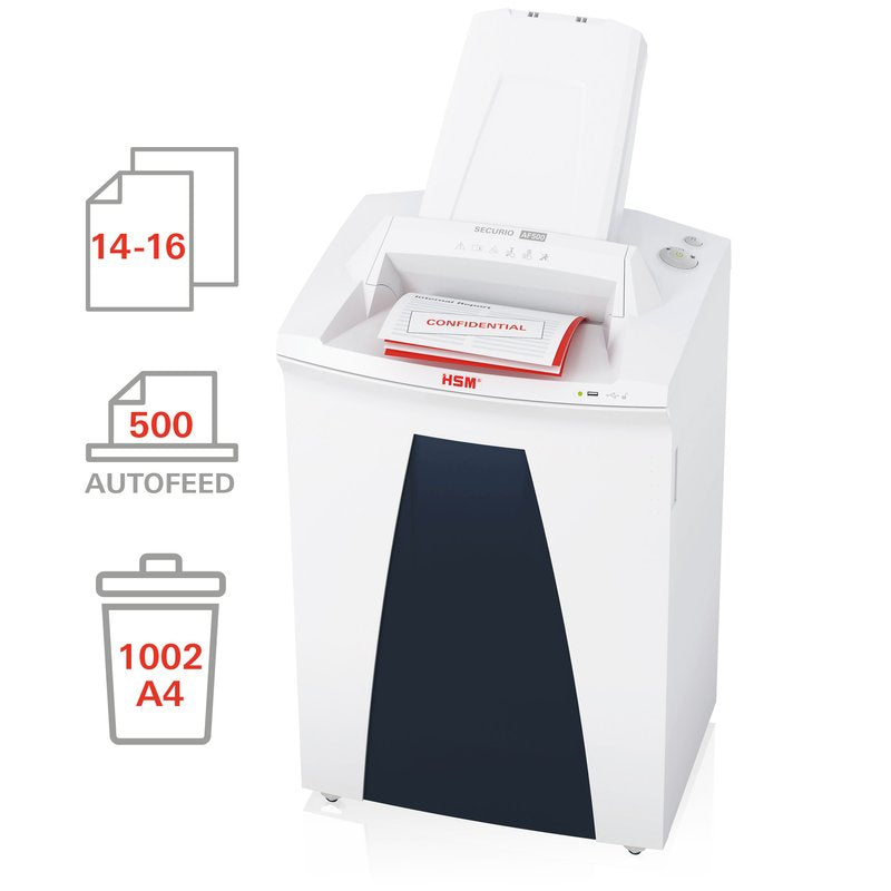Distruggidocumenti SECURIO AF500 - a frammenti - 4.5X30 mm - P4