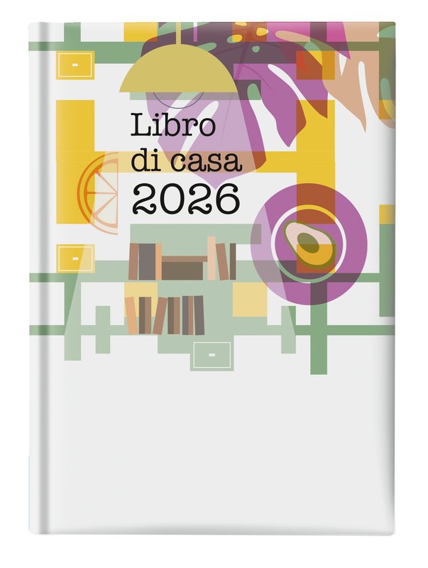Agenda giornaliera 12 mesi - 2027 - 14,5x20,5 cm -  interno fisso - fantasia