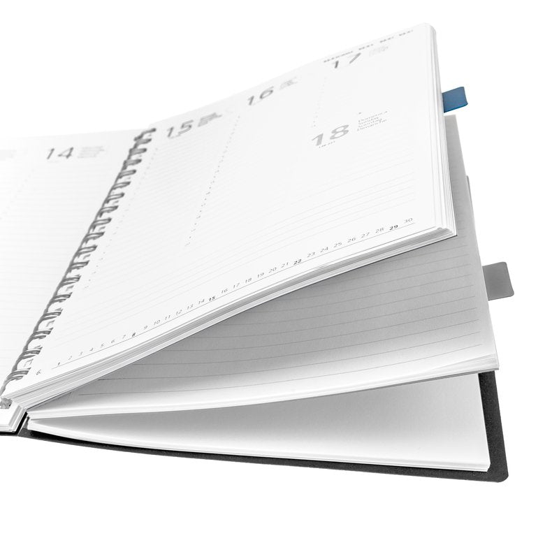 Settimanale + notes a righe e bianco - 2026 -  f.to 17x24 cm