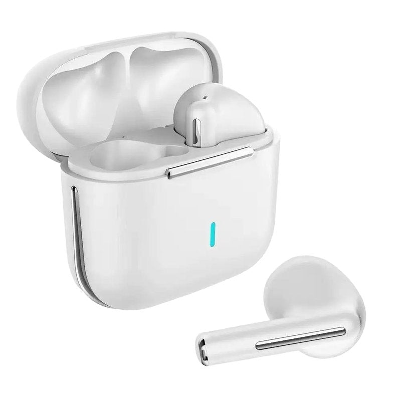 Auricolari stereo bluetooth con custodia di ricarica - colore nero o bianco assortiti