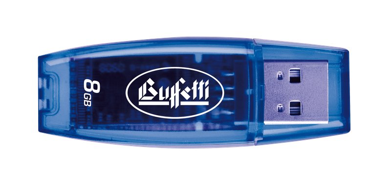 Flash Drive USB Buffetti - 8GB - blu