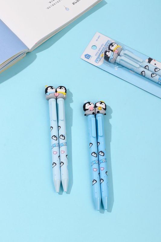 Sharing Pen PenguinBuddies - Set 2 penne a sfera -blu