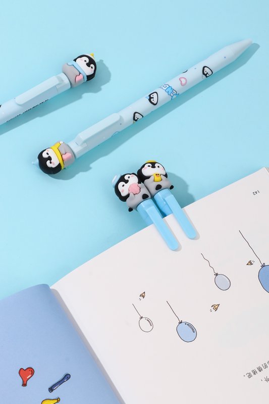 Sharing Pen PenguinBuddies - Set 2 penne a sfera -blu
