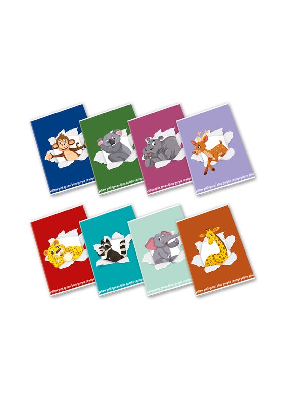 Maxiquaderno HAPPY COLOR KIDS - Rigatura 10 - Quadretto da 1 cm - 80 g - A4 - copertine assortite