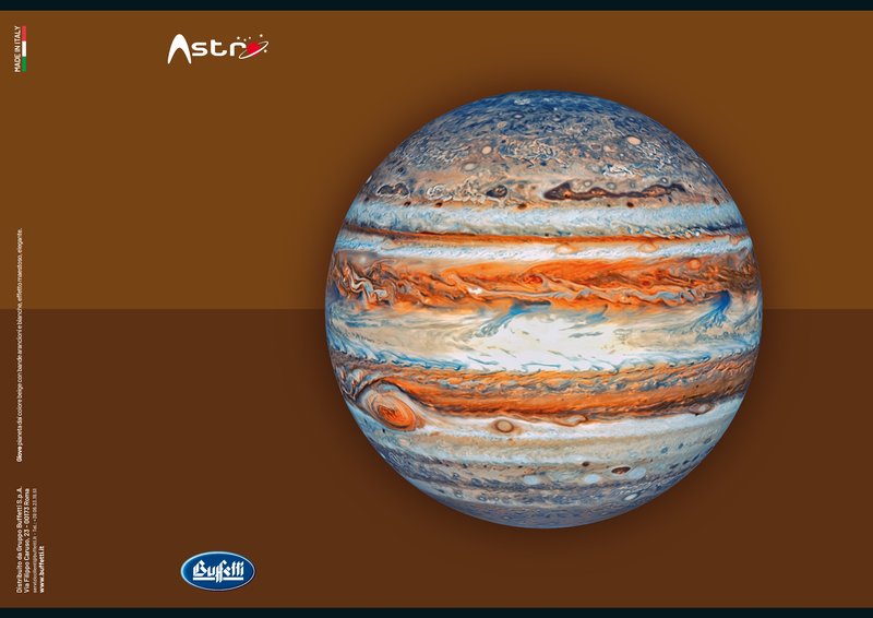 Maxiquaderno ASTRO - Rigatura 0Q - Quadretto da 5mm con margine - 80 g - A4 - copertine assortite