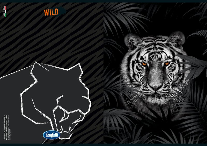 Maxiquaderno WILD - Rigatura 0B - Righe 3a elementare - 80 g - A4 - copertine assortite