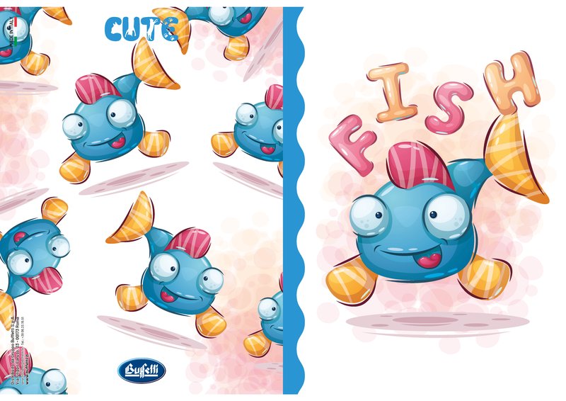 Maxiquaderno CUTE - Rigatura 0A - Righe 1a e 2a elementare - 80 g - A4 - copertine assortite