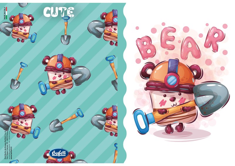Maxiquaderno CUTE - Rigatura 0B - Righe 3a elementare - 80 g - A4 - copertine assortite