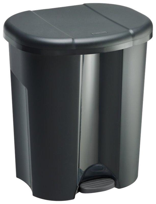 Pattumiera a pedale Trio - 1x10lt - 2x15lt - nero