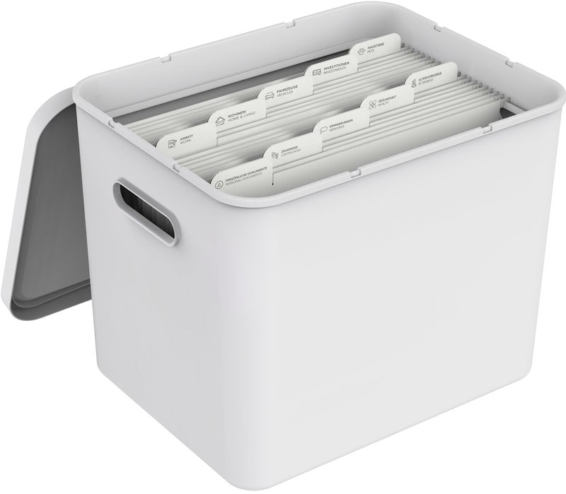 Contenitore con coperchio My Paper A4 - bianco