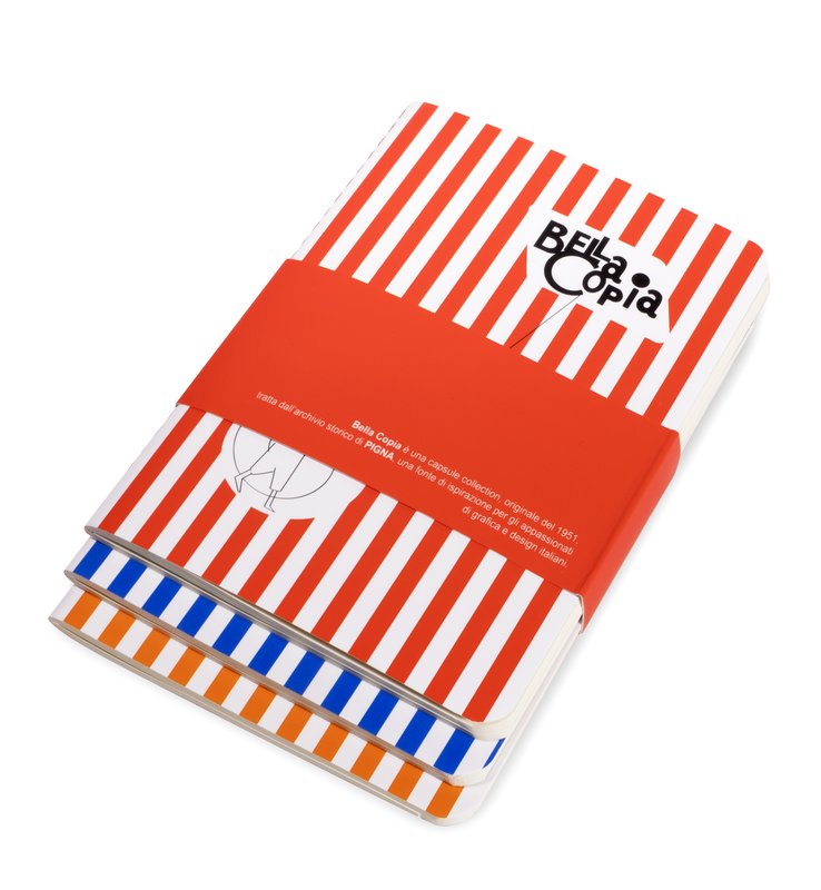 Confezione da 3 Taccuini BELLA COPIA Copertina soft-cover - BI