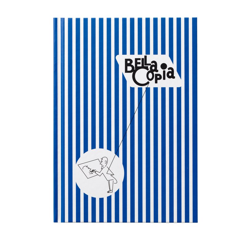 Taccuino BELLA COPIA, copertina Cartonata - Rigatura: 1R - blu