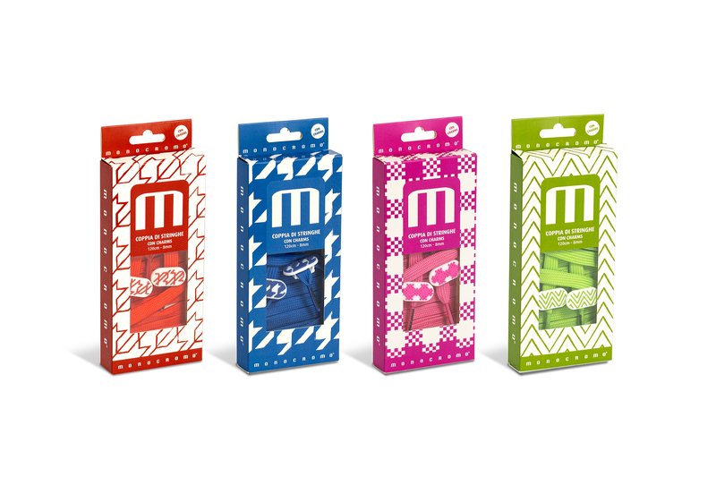 Confezione stringhe MONOCROMO PATTERN - verde